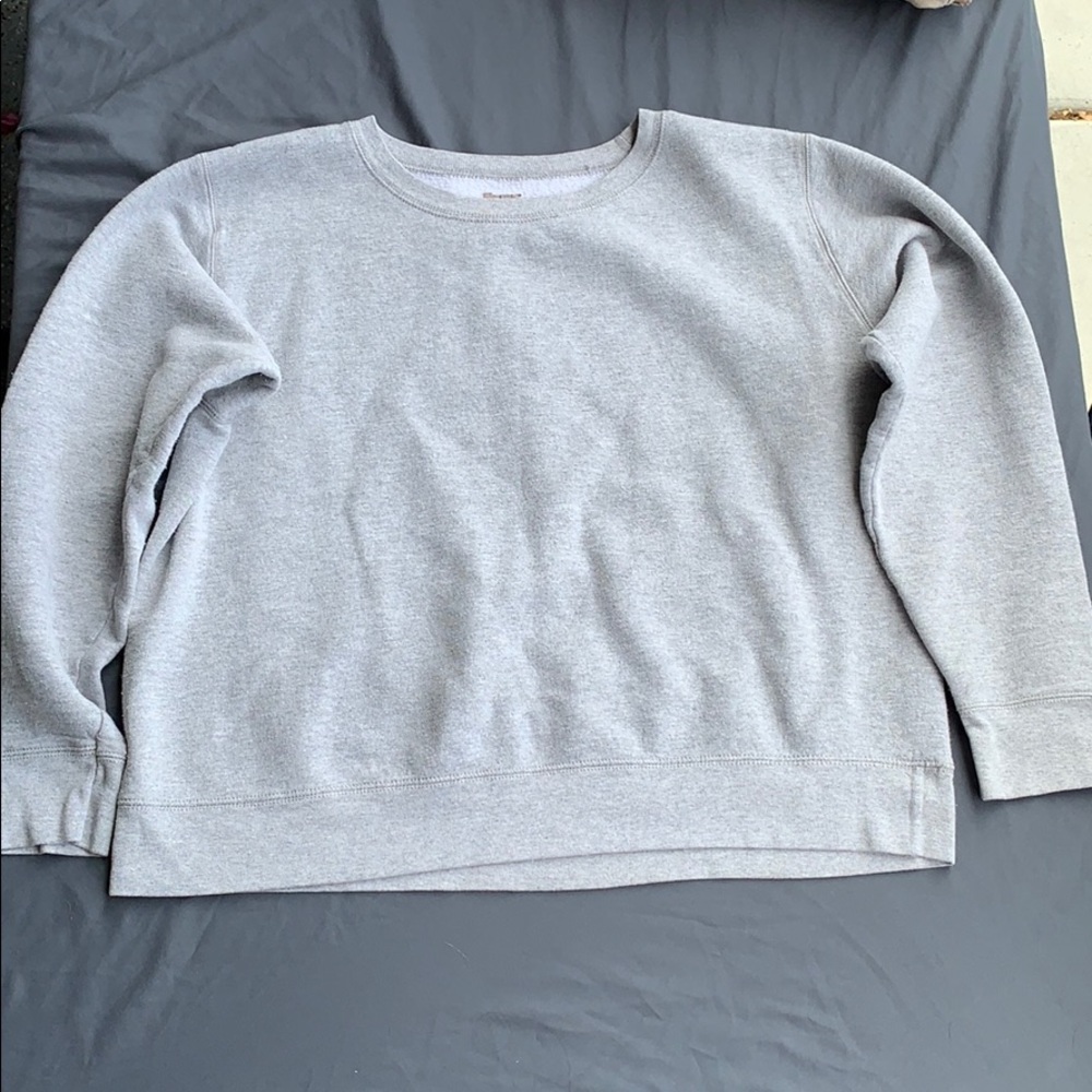 Hanes Gray Long Sleeve Sweatshirt
